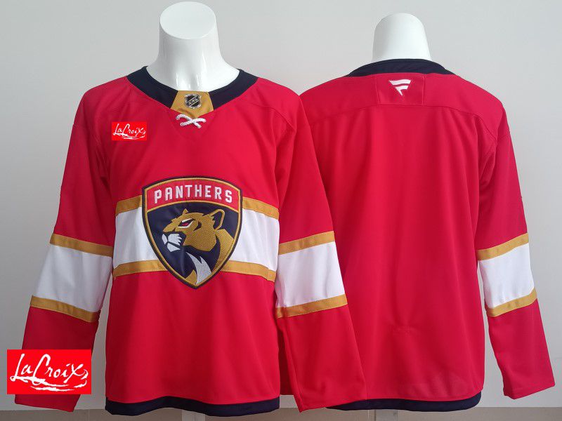 Men 2025 Florida Panthers Blank Red Fanatics Home Premium NHL Jersey style 6->florida panthers->NHL Jersey